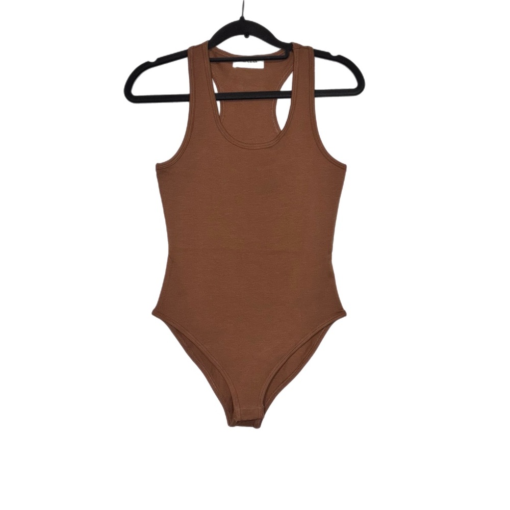 Zenana Womens Brown Tank Body Suit Size Medium NWOT